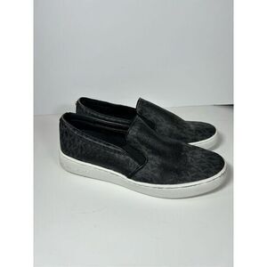 Michael Kors Keaton Black Signature Logo Slip-On Sneakers Size 8.5